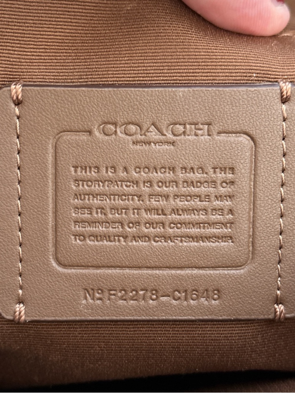 Coach brown leather shoulder bag - Picture 7 of 7